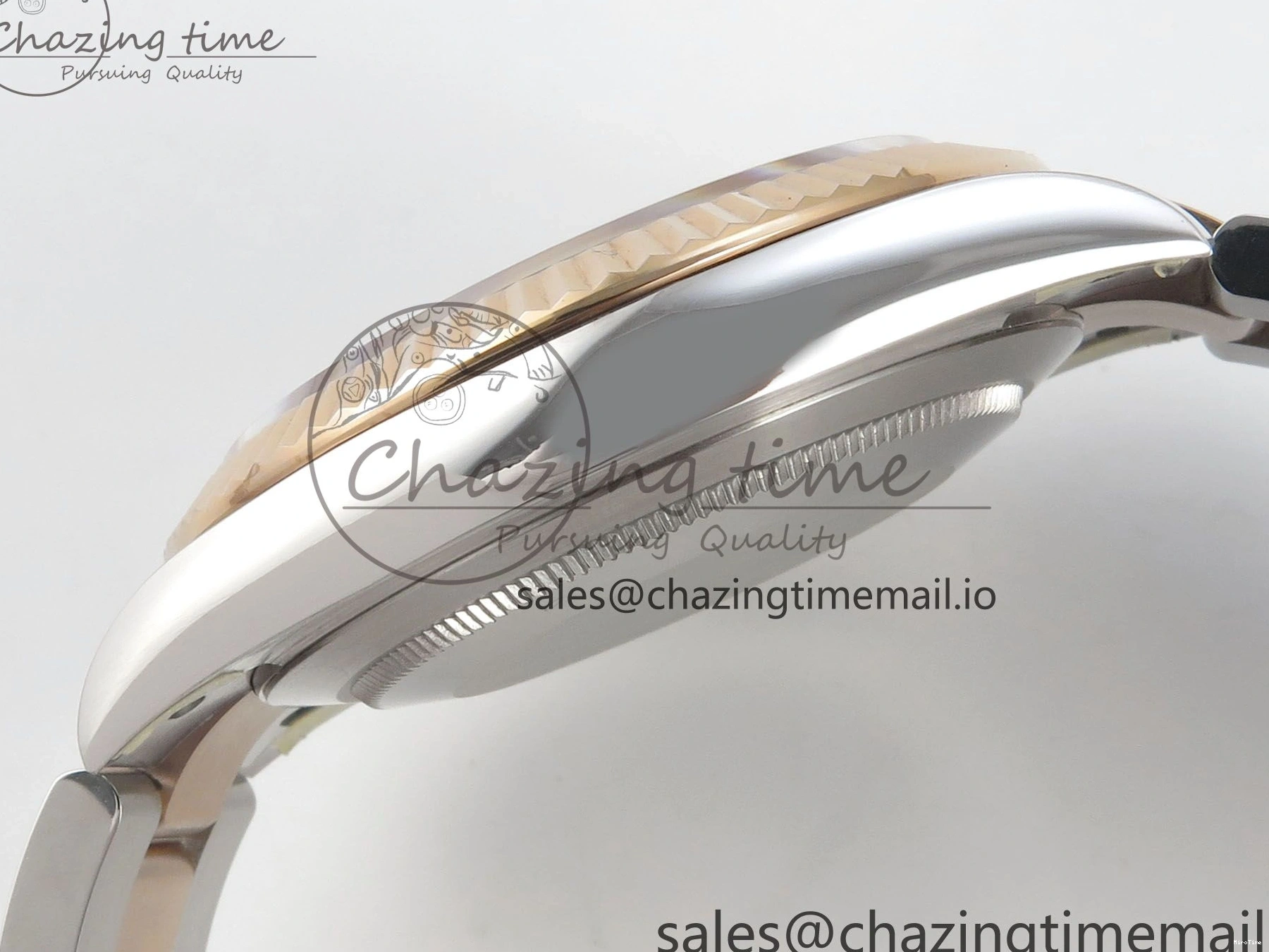 MiroTime 0210 Effortless DateJust 41 126331 SS RG ARF 1:1 Best Edition Brown Stick Dial on Oyster Bracelet SH3235 (Weighted) 201